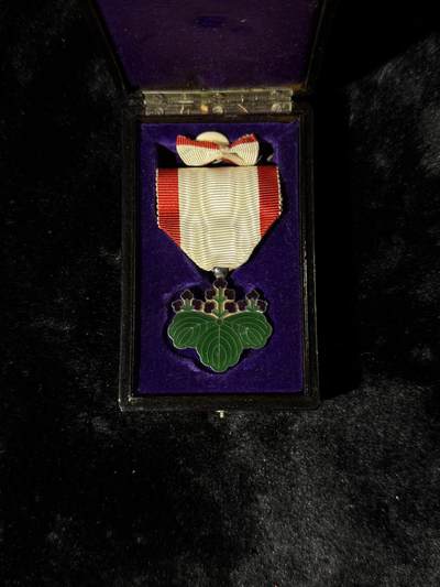 戎马世界章牌大赏第110期 - 勋七等青色桐叶章