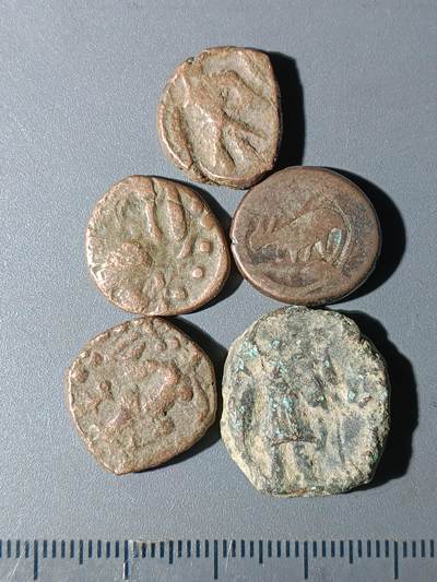 111期新疆红钱粟特钱币丝路钱币专场 - A3丝路铜币一组