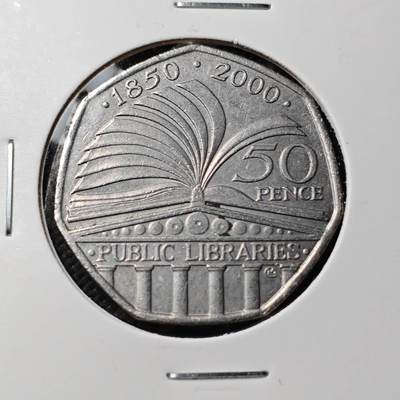 KK钱币收藏小铺  第389期  2月预留时间 周末发货 -  英国50便士纪念币 