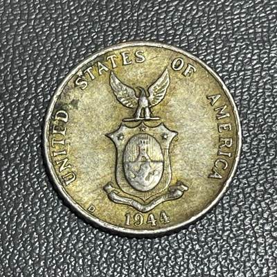 回流0125 - 美占菲律宾1944年10分银币 银价2*75%*25=37.5元