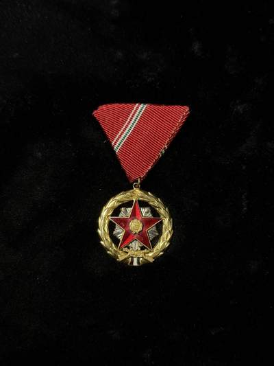 戎马世界章牌大赏第110期 - 匈牙利杰出服役奖章，珐琅有损