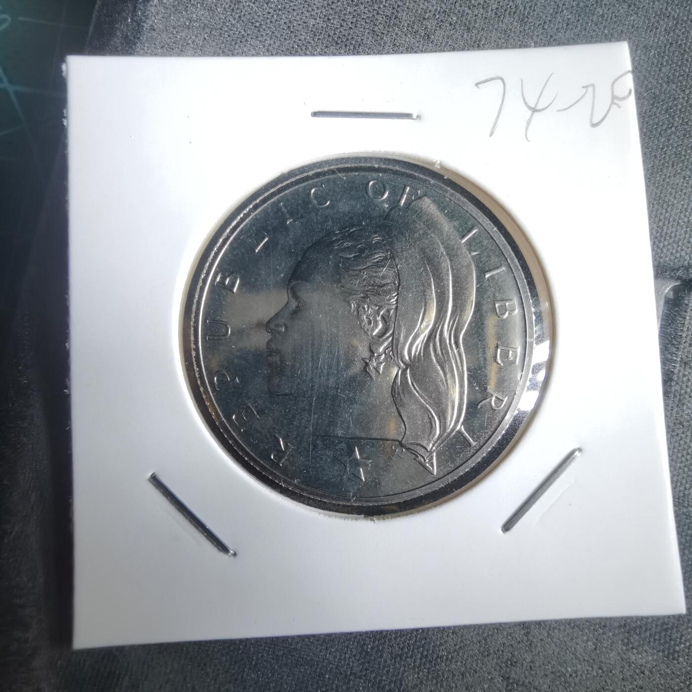 沼泽如烟--第974场 利比里亚50分精制币