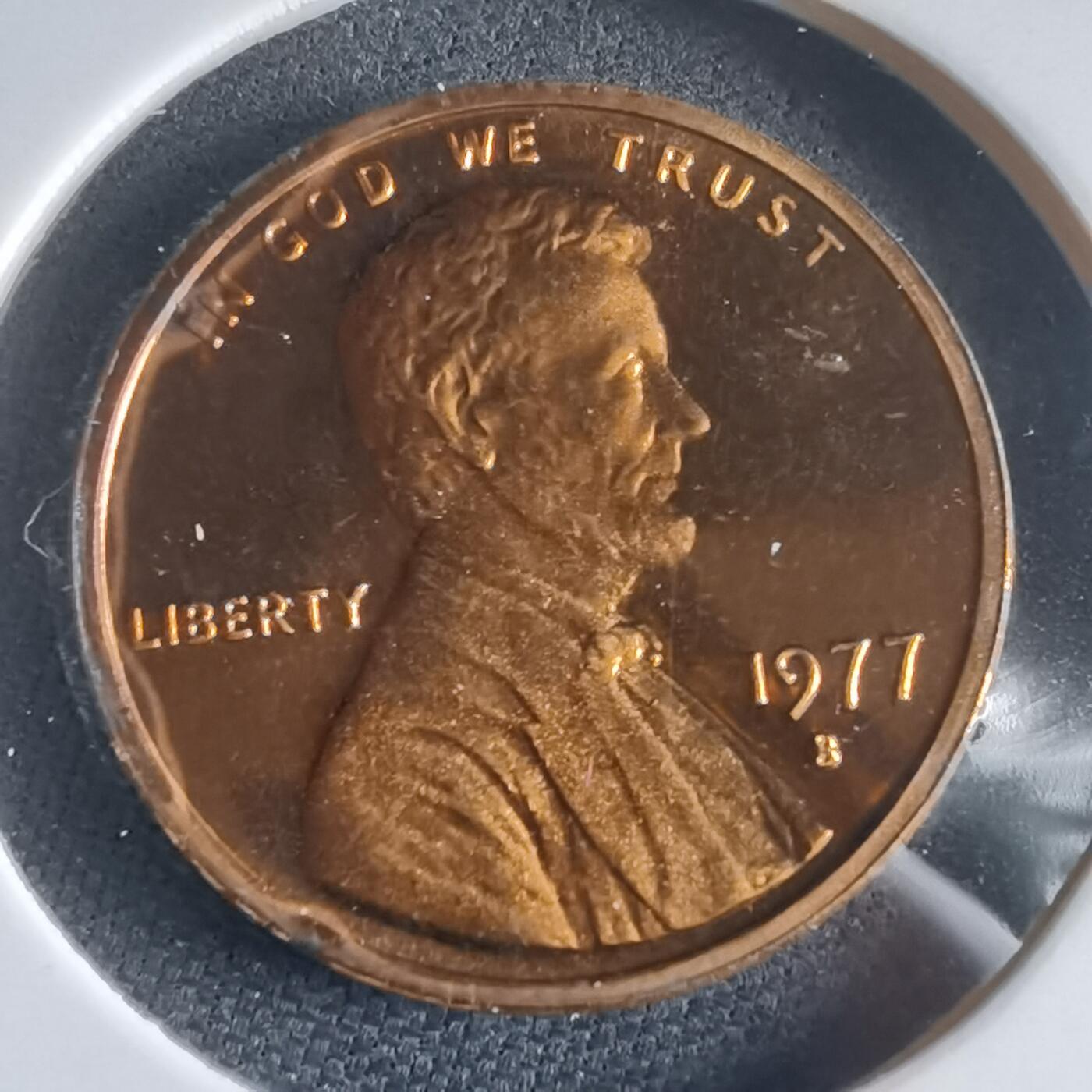 沼泽如烟--第974场 美国1977年一分精制币