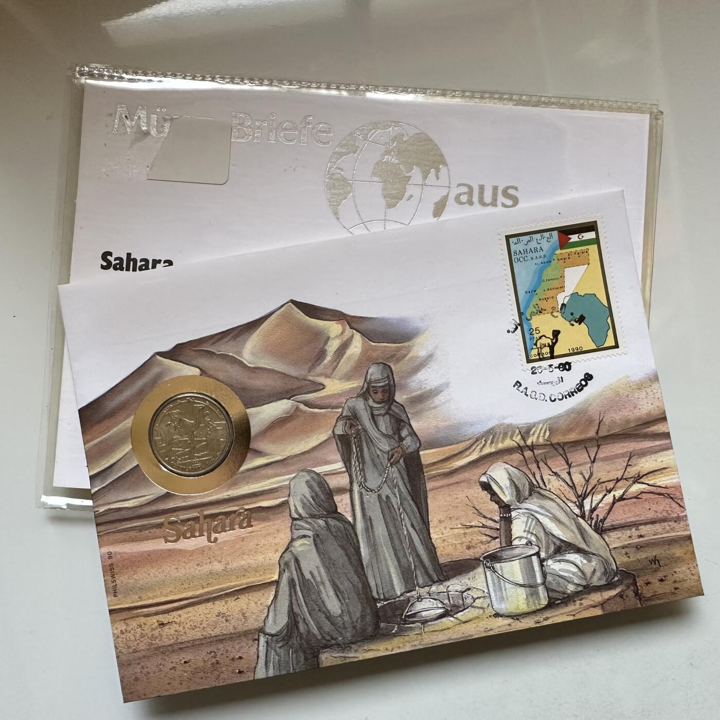 🌹外币初藏🌹🐯2026年第12场  每周二四六晚8️⃣点 接代拍 西撒哈拉1990年50比塞塔 首日封