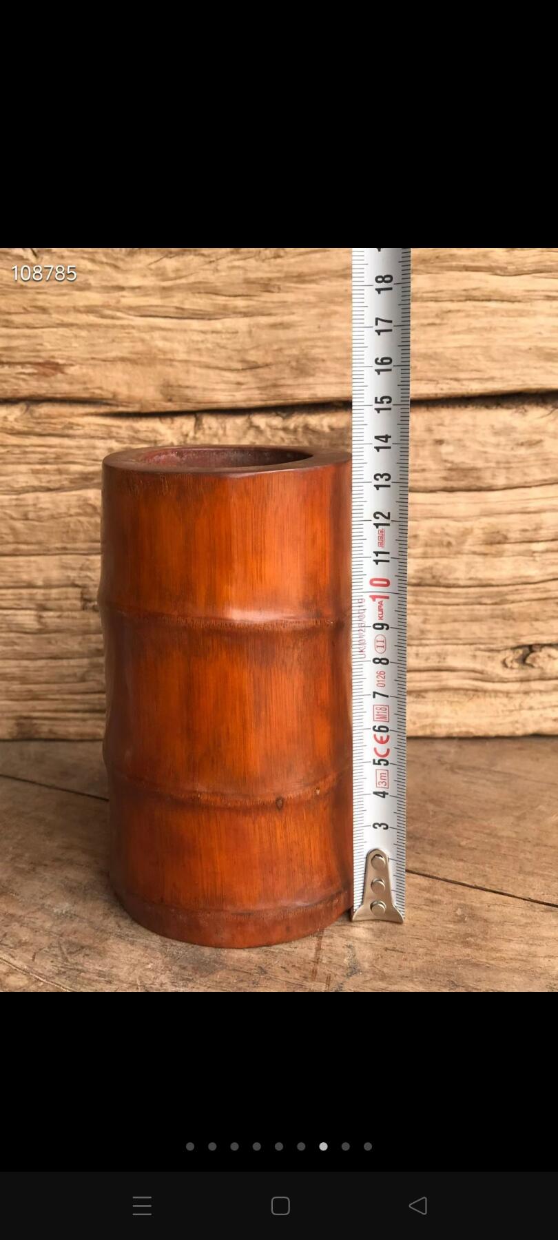 紫竹笔筒【节节高升】 品相如图 完整全品！