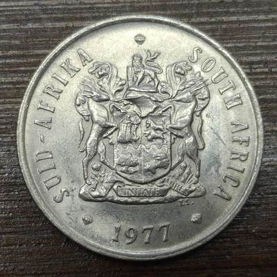 【铜匠收藏】★第140场★散币场。不寄存，30包邮。不满30元，支付5元运费。《接受代拍 代送NGC评级》 - 59【无寄存】南非 1977年 20分 