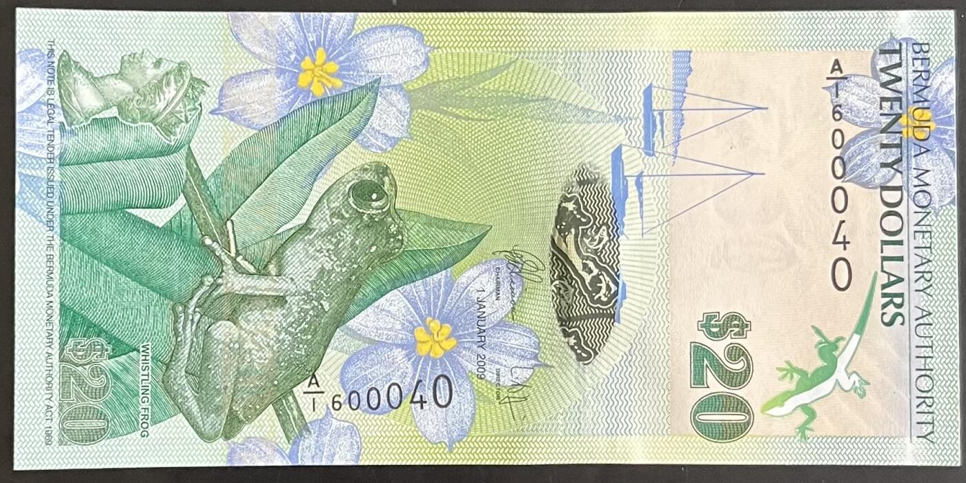 小福收藏拍卖第199期 裸钞场 本期有多张豹子号靓号 瑞士1000法郎 经典提香 毛里求斯首发年大全套 白俄罗斯5000000卢布 苏里南10000盾  爱沙尼亚  苏丹 西班牙 保加利亚 古巴等多国精美纸币 百慕大 2009年 20元 A/1冠 数3 unc