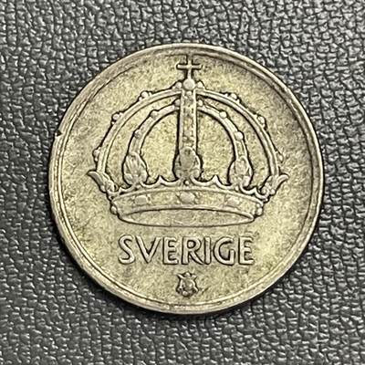 回流0125 - 瑞典1945年25欧儿银币 银价2.28*0.4*25=23元