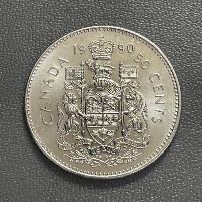 回流0125 - 全新加拿大1990年50分 国徽