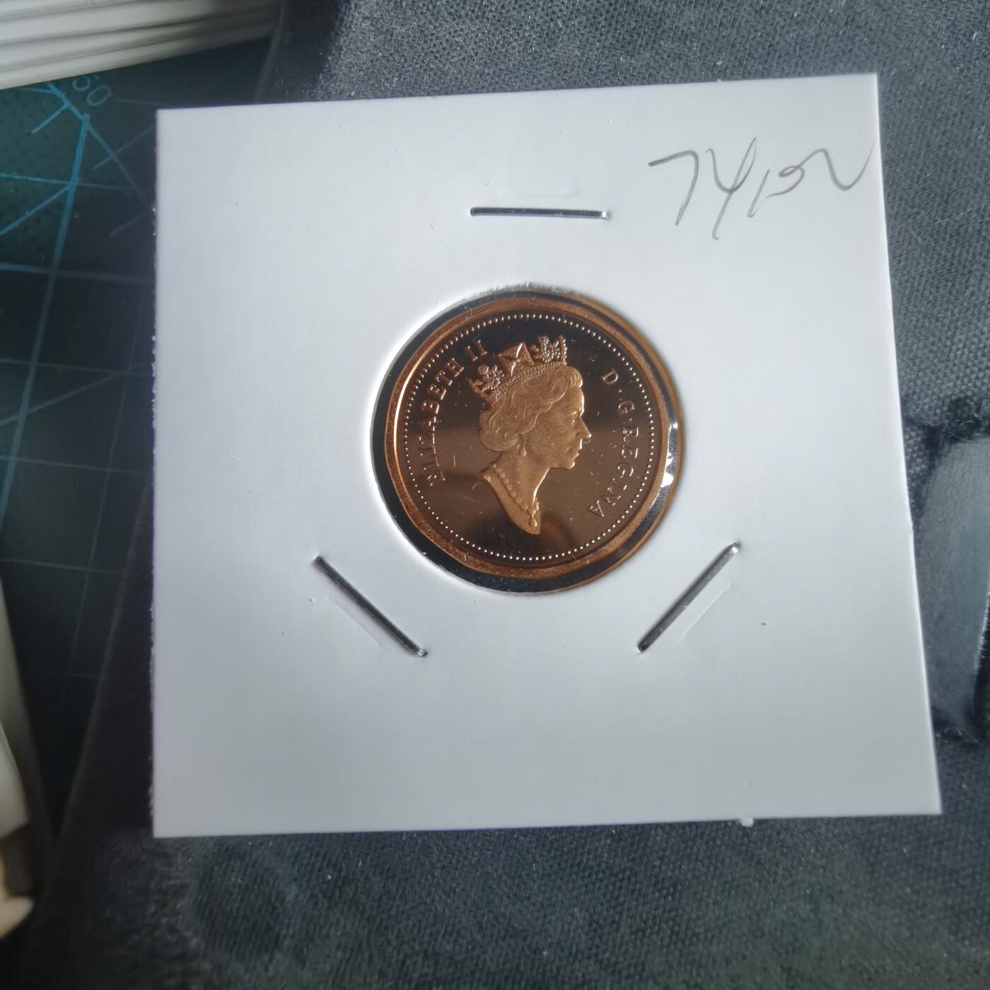 沼泽如烟--第974场 加拿大1991年1分精制币