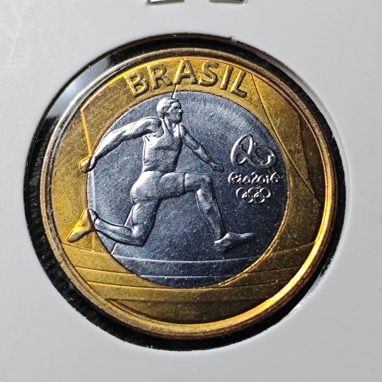 KK钱币收藏小铺  第389期  2月预留时间 周末发货  巴西1瑞尔双色币纪念币