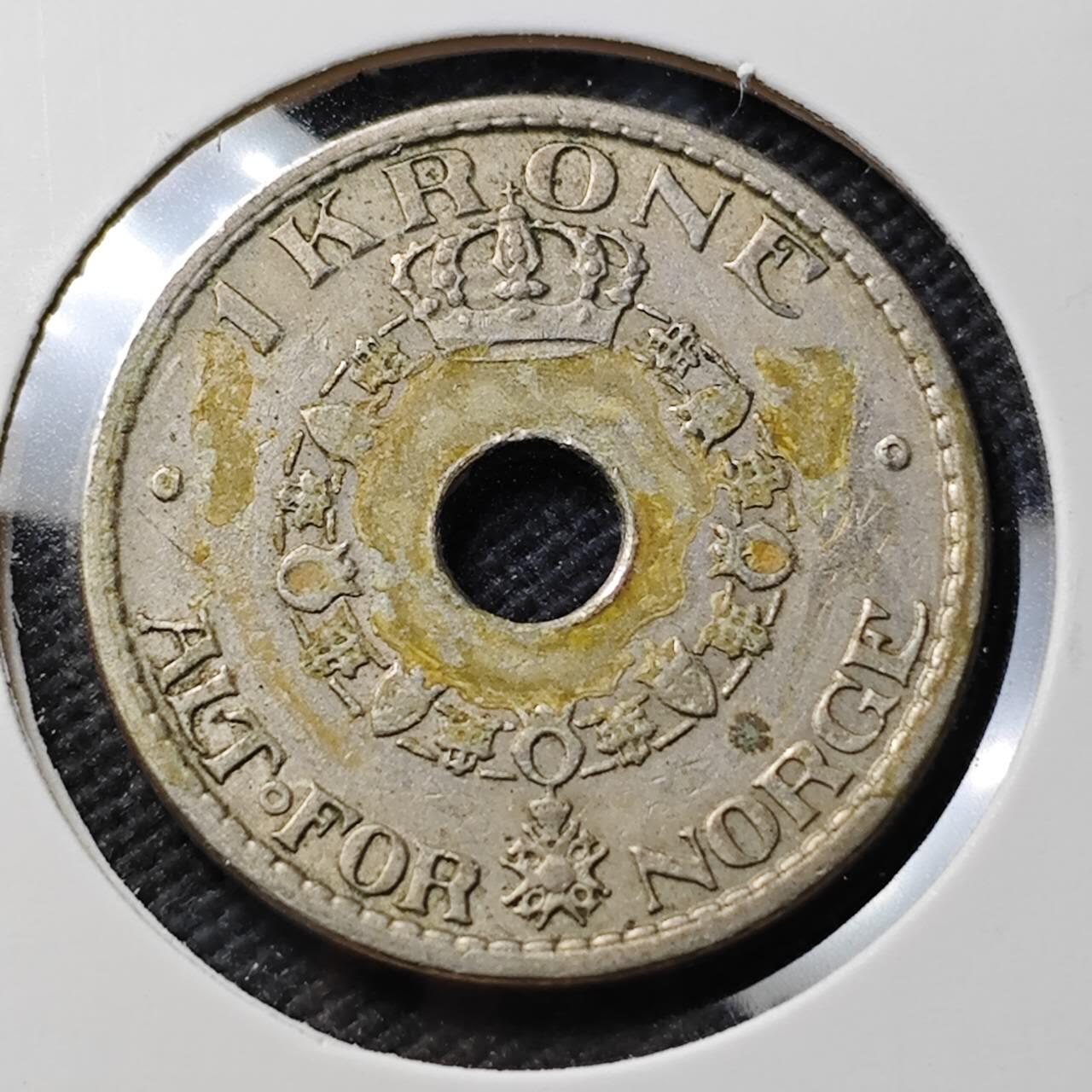 KK钱币收藏小铺  第389期  2月预留时间 周末发货  1940挪威1克朗
