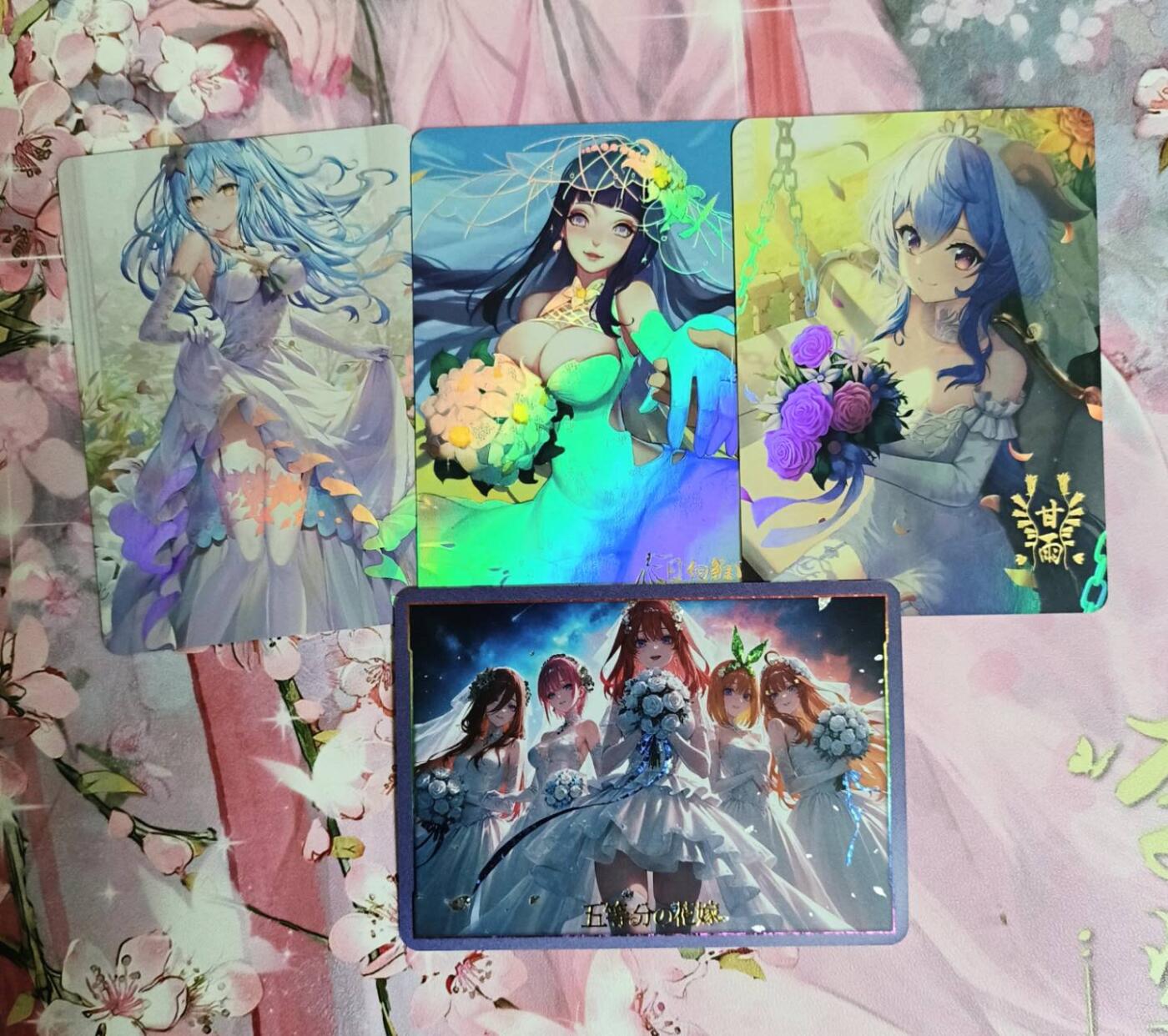 春节前倒数第二场！！龙虎卡牌-七四场（满200元包邮，无佣金，每周六结拍，欢迎送拍） 花嫁散卡4张