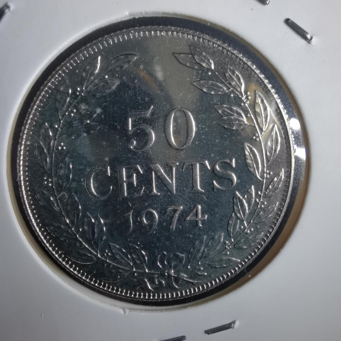 沼泽如烟--第974场 利比里亚50分精制币