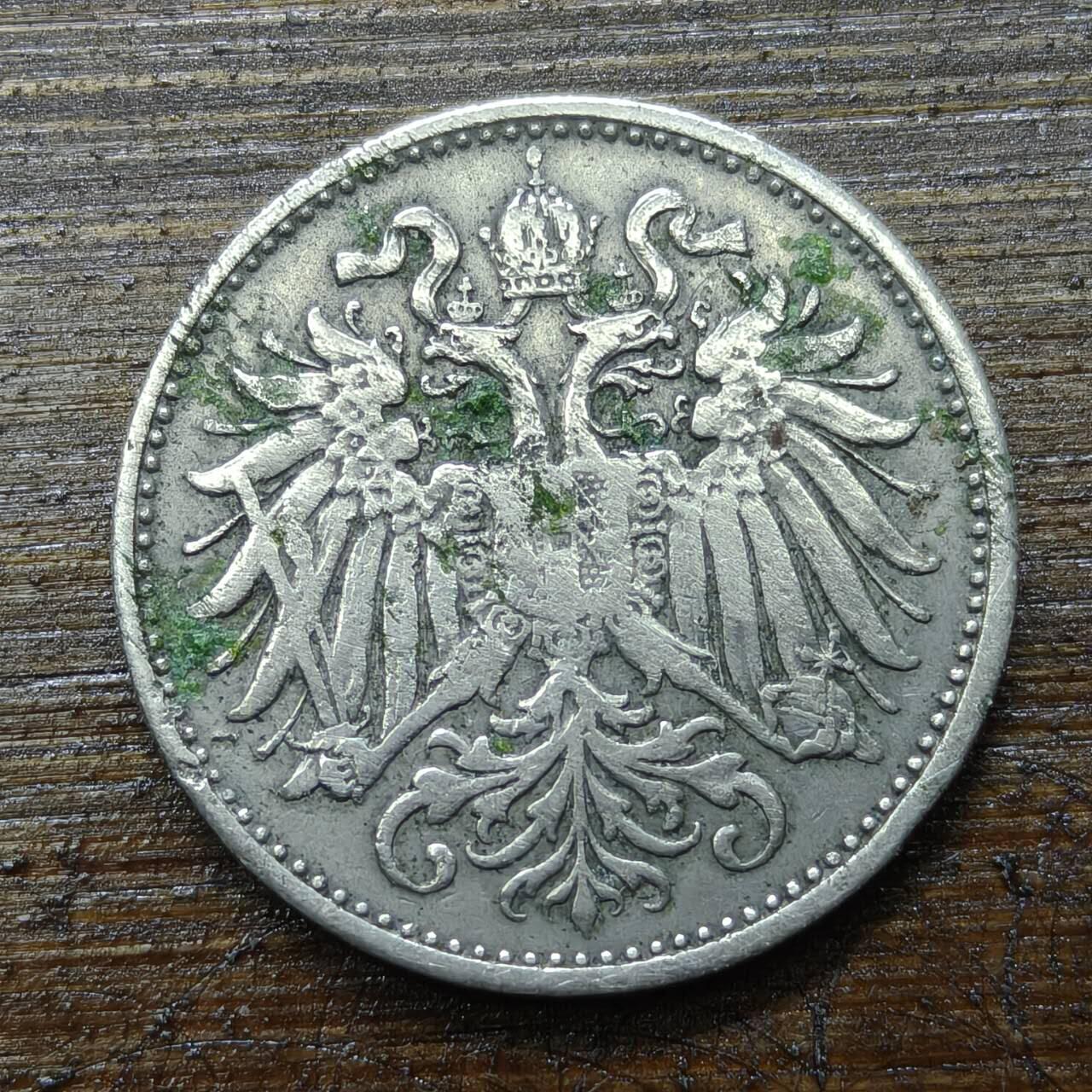 【铜匠收藏】★第140场★散币场。不寄存，30包邮。不满30元，支付5元运费。《接受代拍 代送NGC评级》 48【无寄存】奥地利奥匈帝国时期1894年10赫勒 铜镍币