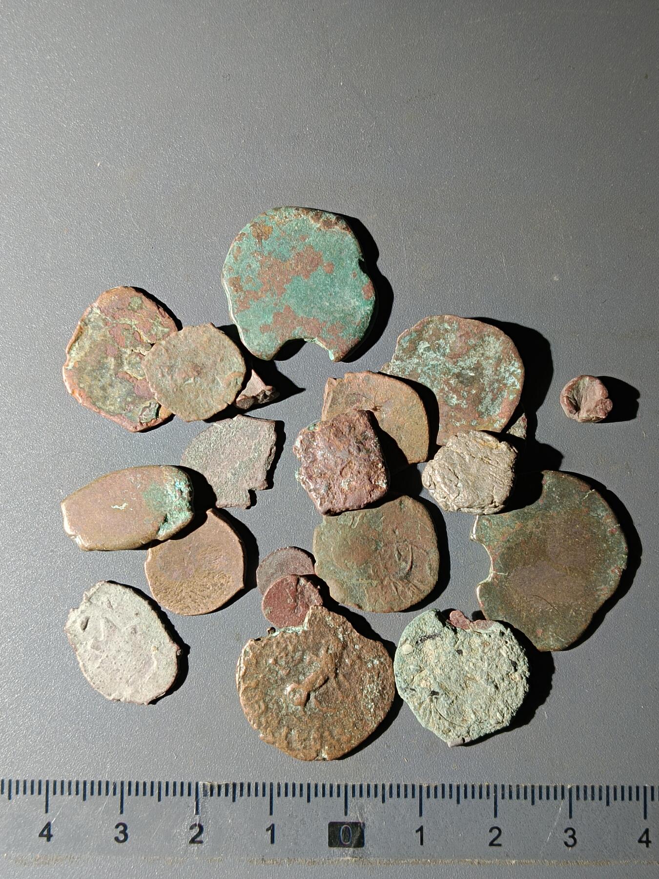 111期新疆红钱粟特钱币丝路钱币专场 甲7丝路铜币一组(20枚)