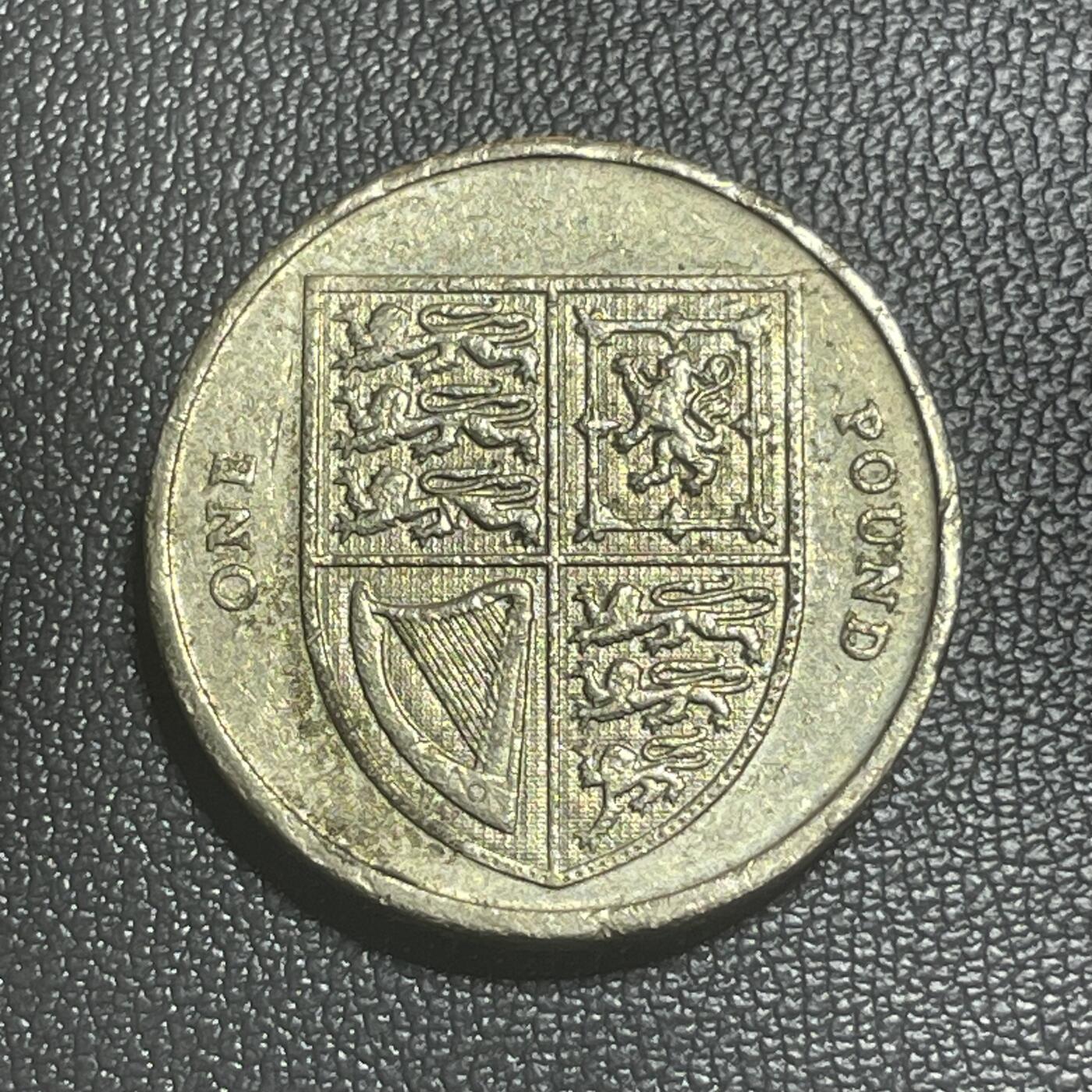 回流0125  英国2008年1英镑加厚铜币 皇家盾牌