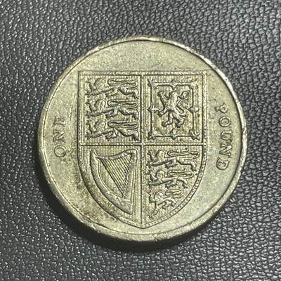 回流0125 -  英国2008年1英镑加厚铜币 皇家盾牌