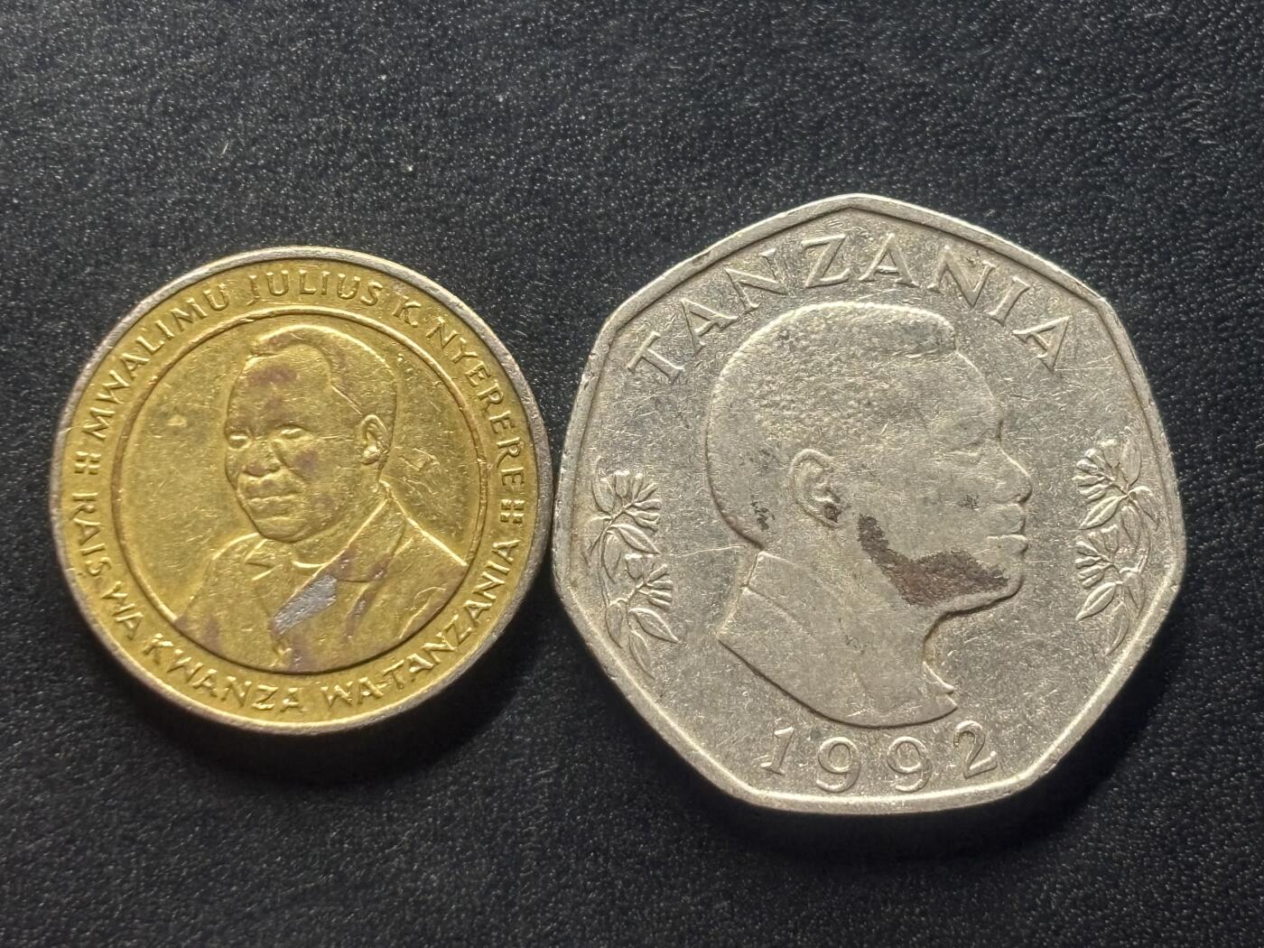 邮泉阁限时拍卖第四十场 非洲专场（硬币在国外。请付邮费6元。） 坦桑尼亚2枚