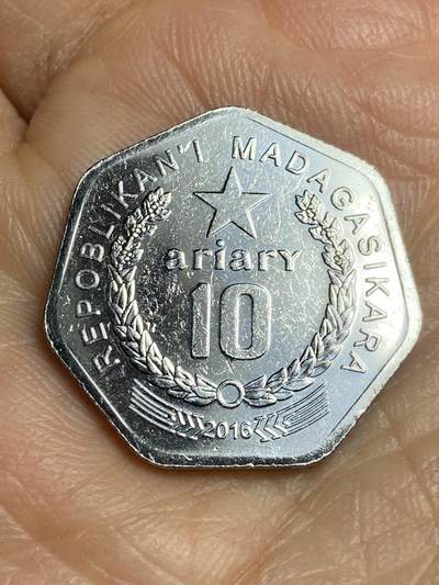 2026年第十五场(总第一百八十四场）外国好品散币场(免佣金) - 马达加斯加🇲🇬2016年10法郎