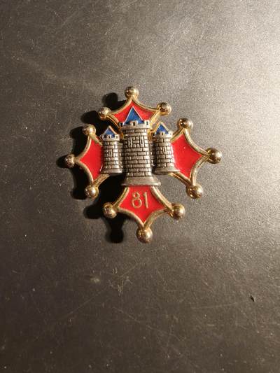 老王徽章第179期 - 法国第81步兵团证章