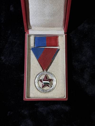 戎马世界章牌大赏第110期 - 匈牙利银级体育功勋奖章