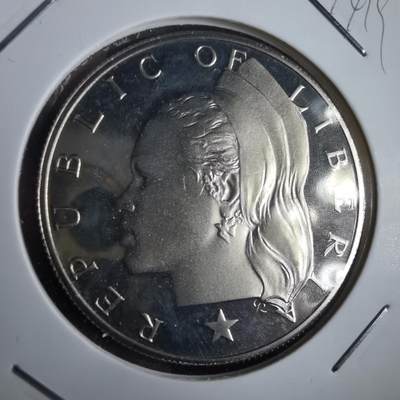 沼泽如烟--第974场 - 利比里亚一元精制币