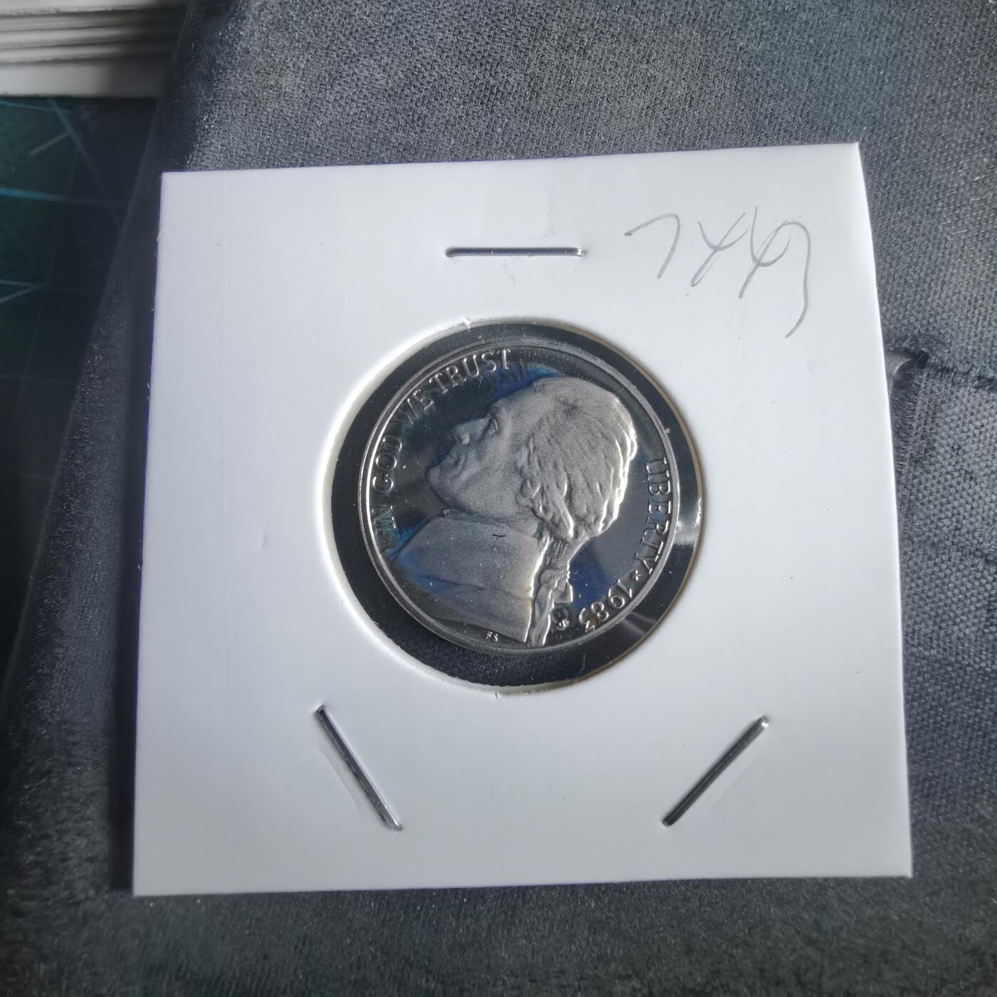 沼泽如烟--第974场 美国1983年5分精制币