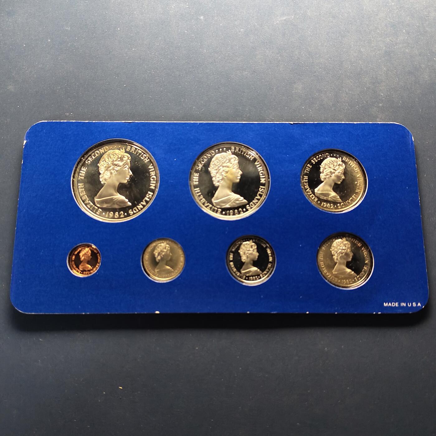 【全场包邮】纯粹捡漏拍499场-持续更新中 【稀少】英属维尔京群岛1982年官方封装精制套币-盒证全-量1865-含2枚银币【白尾热带鸟42毫米40.5克92.5%+军舰鸟38.61毫米25.7克92.5%，纯银价约1714元（按26元银价折算）】