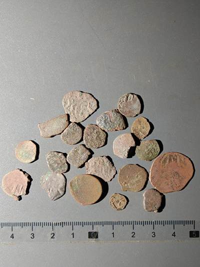 111期新疆红钱粟特钱币丝路钱币专场 - 甲13丝路铜币一组(20枚)