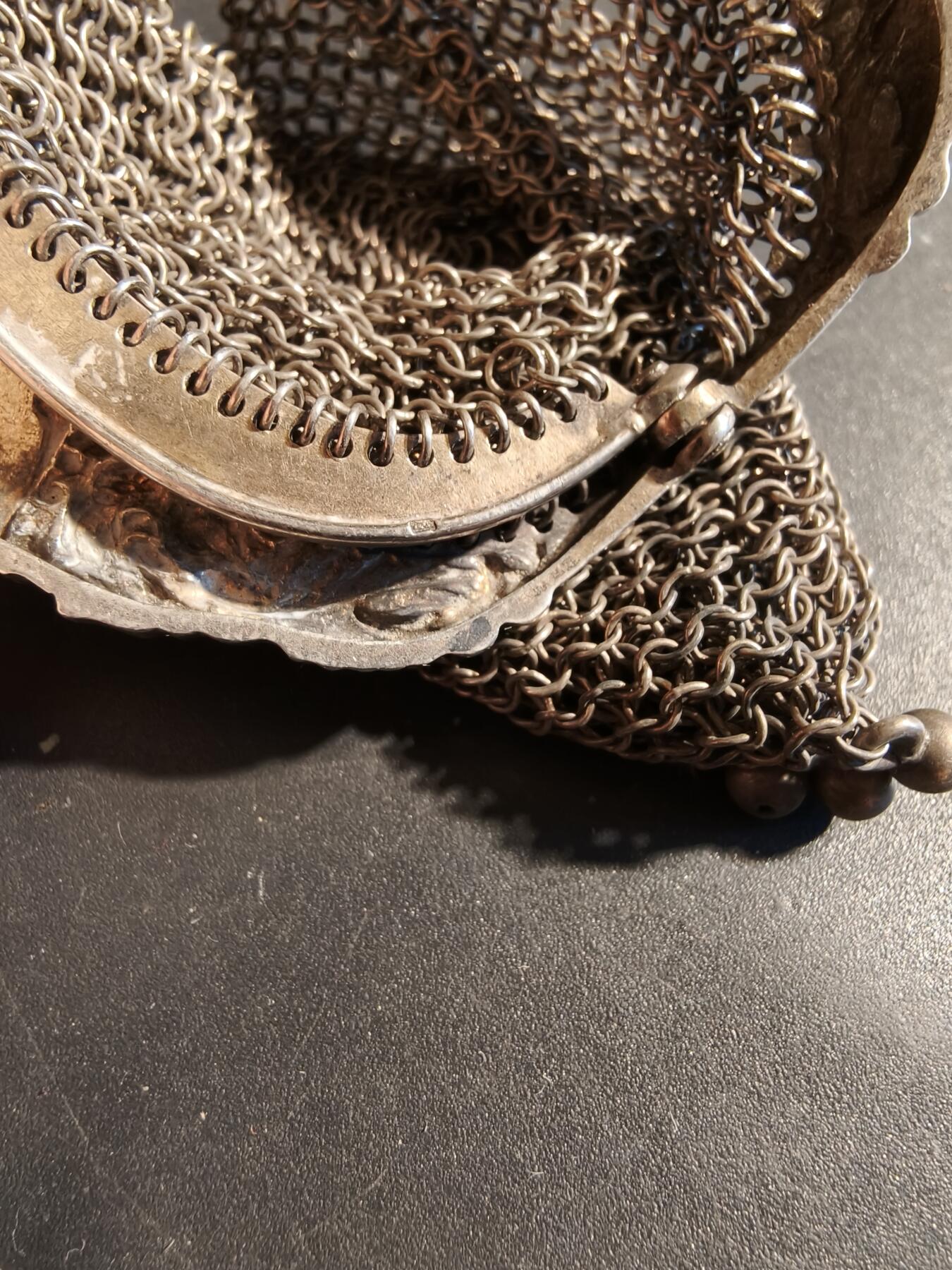 老王徽章第179期 法国银钱袋    野猪头银标     32.9g