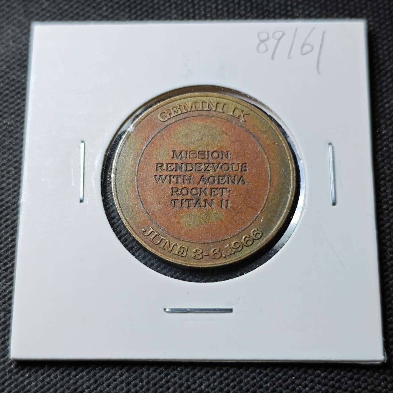 KK钱币收藏小铺  第389期  2月预留时间 周末发货  美国航天纪念铜章