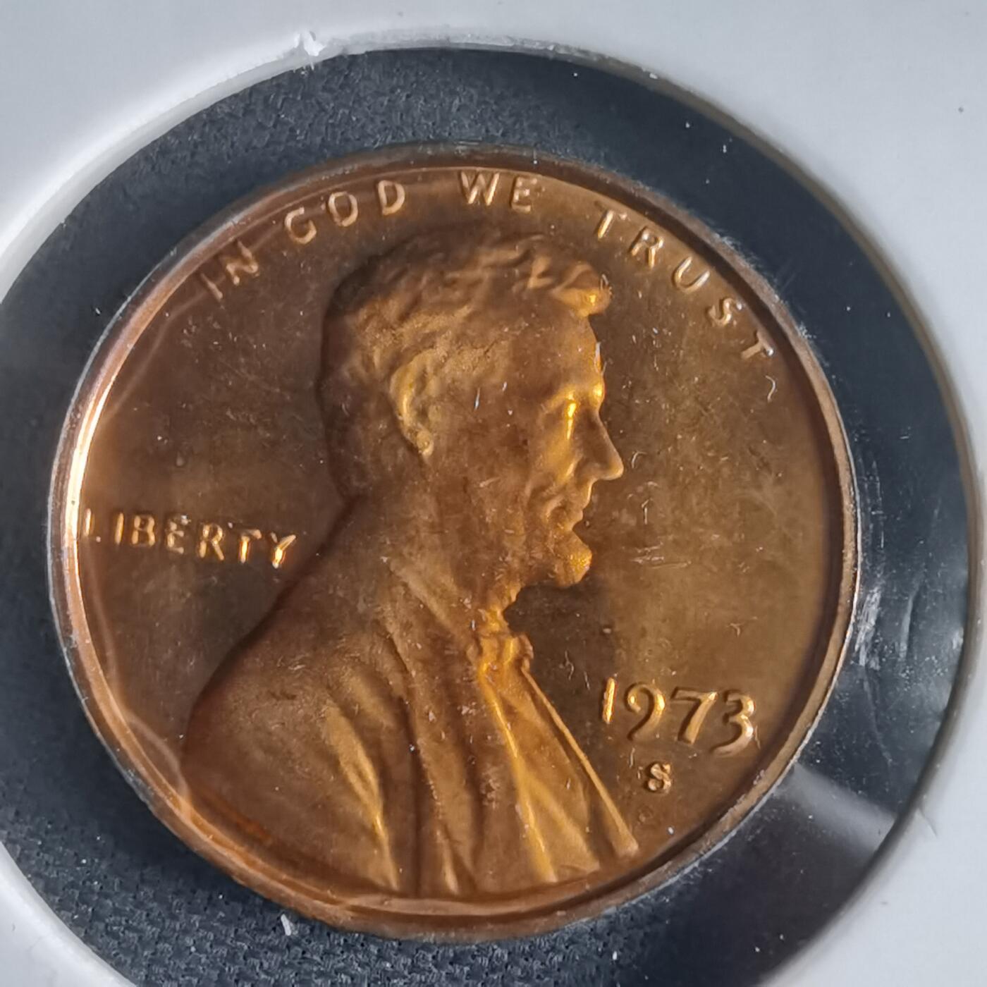 沼泽如烟--第974场 美国1973年一分精制币