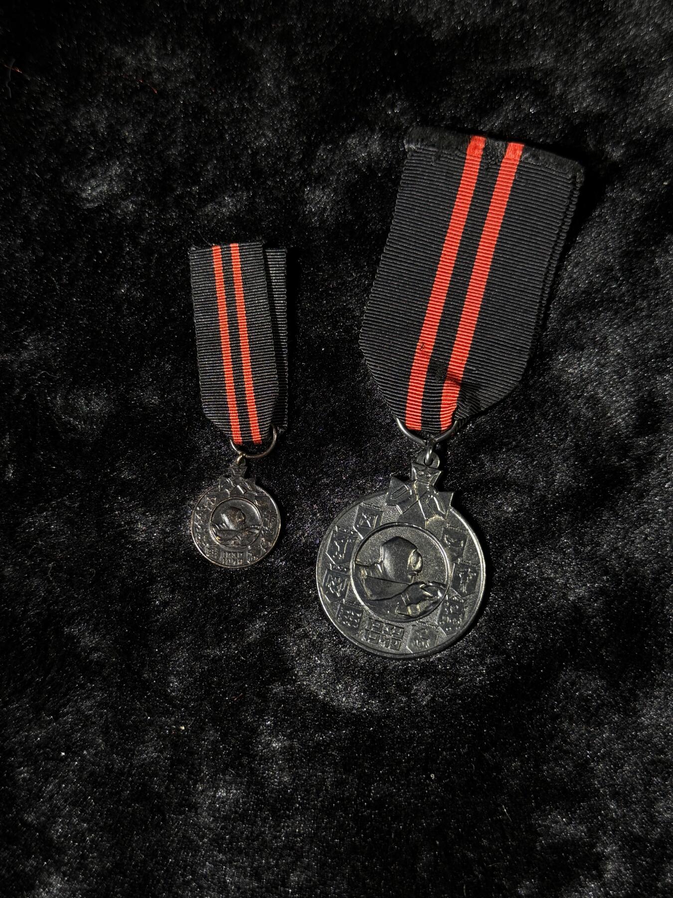 戎马世界章牌大赏第110期 芬兰冬季战争奖章，带mini章