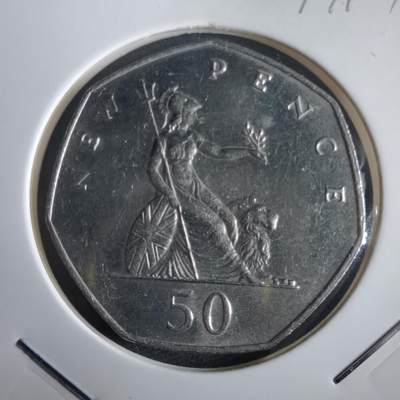 沼泽如烟--第974场 - 英国1976年50便士