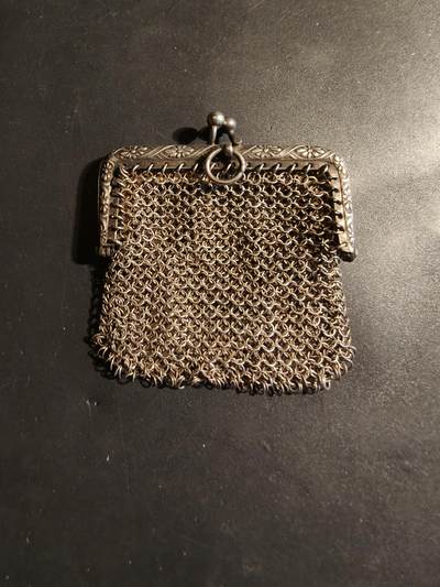 老王徽章第179期 - 法国银钱袋    野猪头银标      19.3g