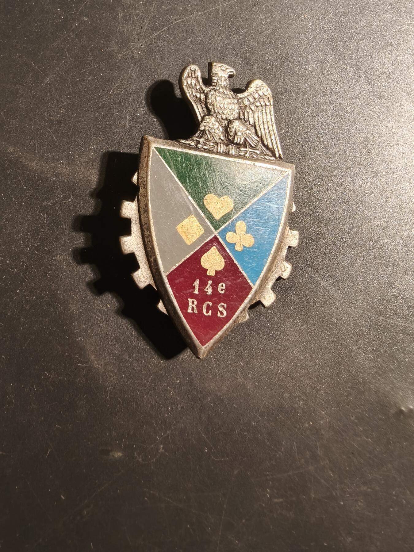 老王徽章第179期 法国陆军第14指挥与支援团证章