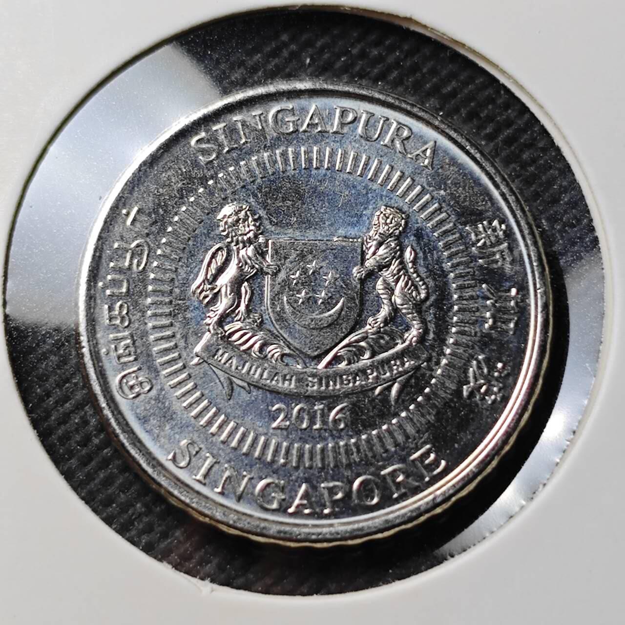 KK钱币收藏小铺  第389期  2月预留时间 周末发货  新加坡50分