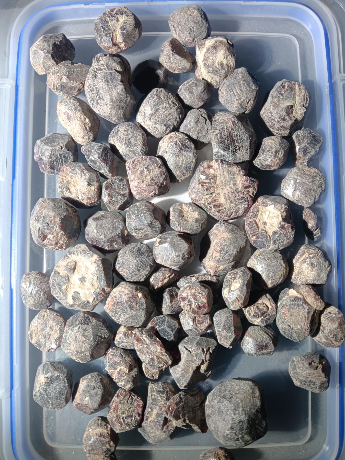 111期新疆红钱粟特钱币丝路钱币专场 2 石榴石原石