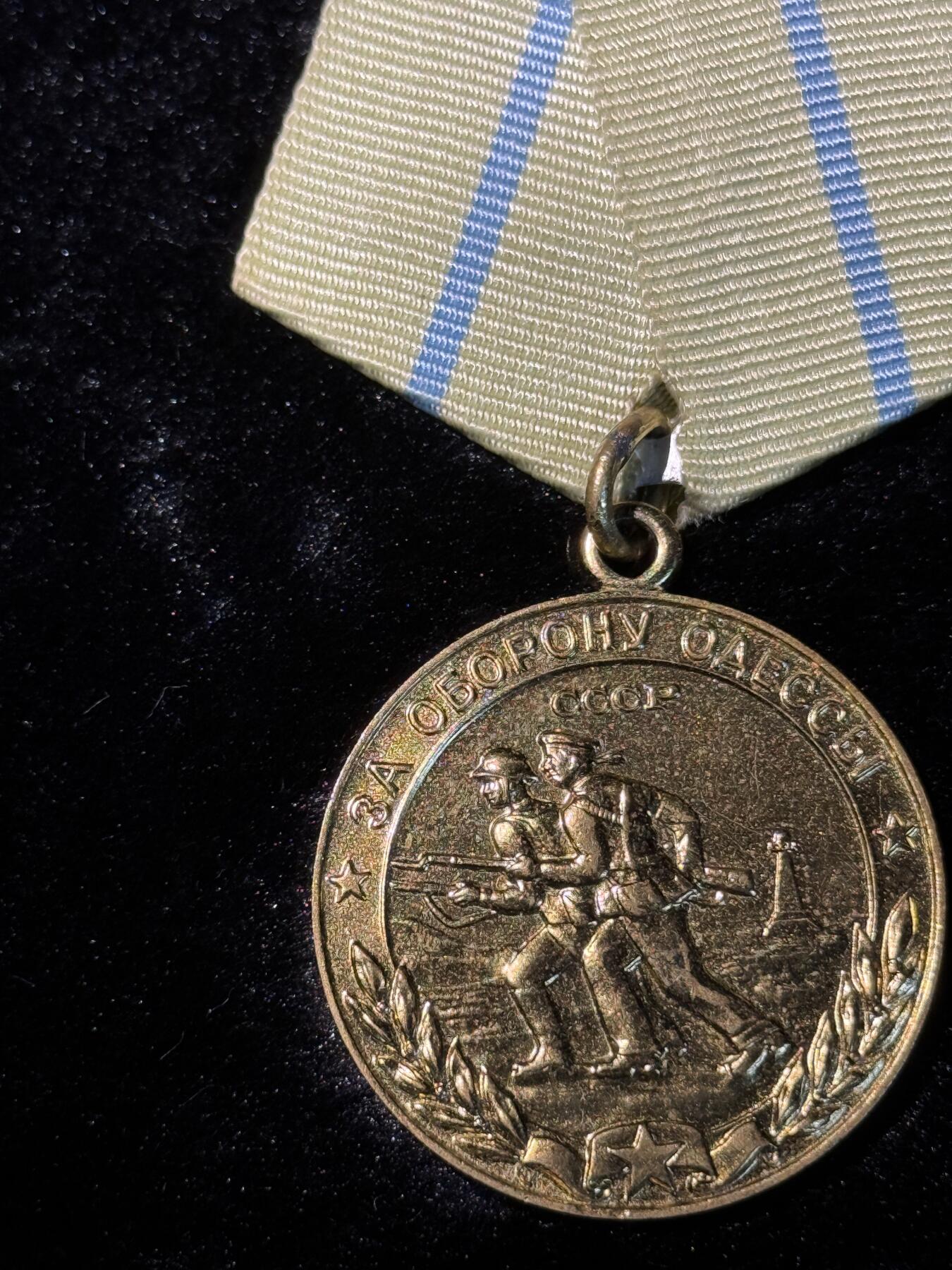 戎马世界章牌大赏第110期 苏联保卫敖德萨奖章