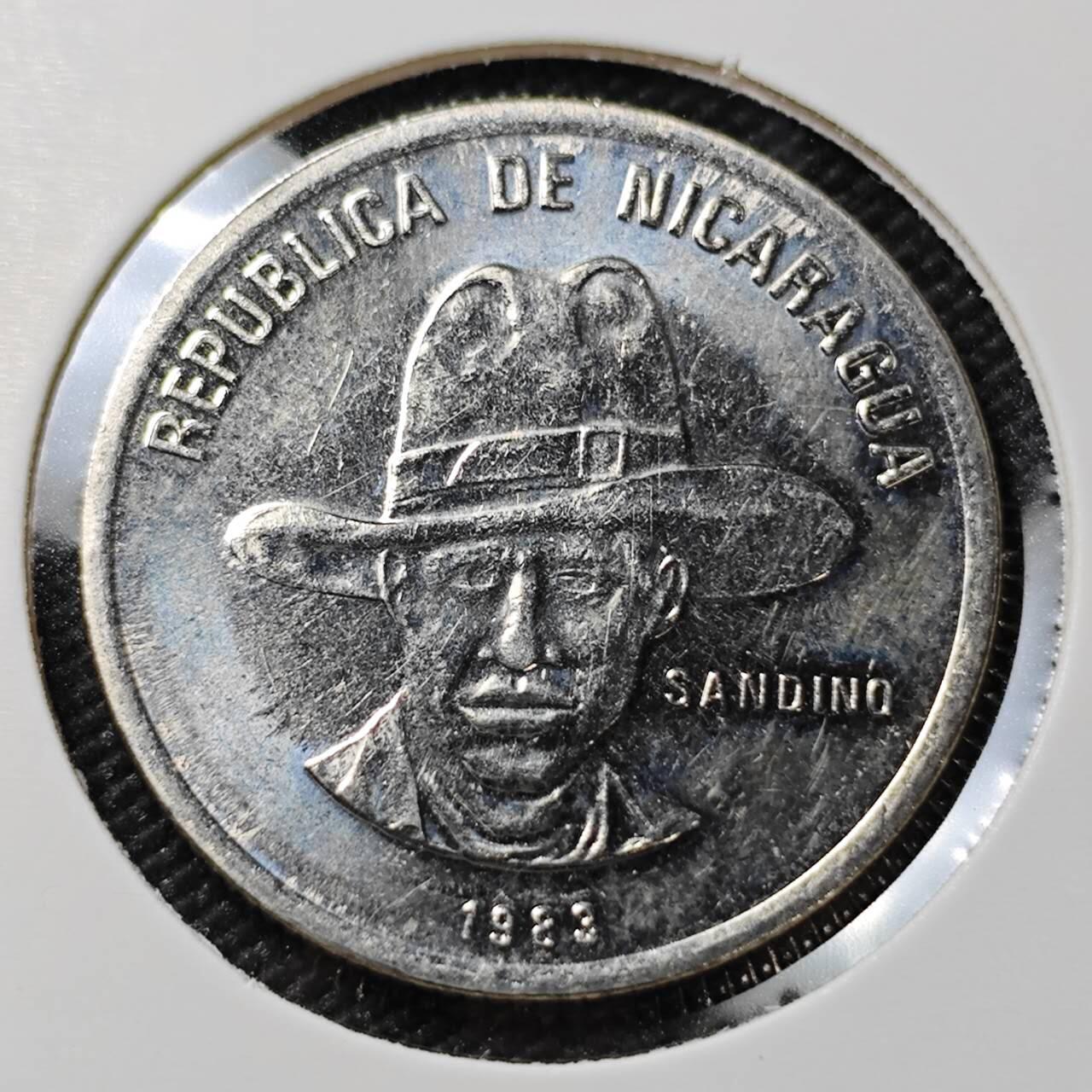 KK钱币收藏小铺  第390期  2月预留时间 周末发货  1983尼加拉瓜50分