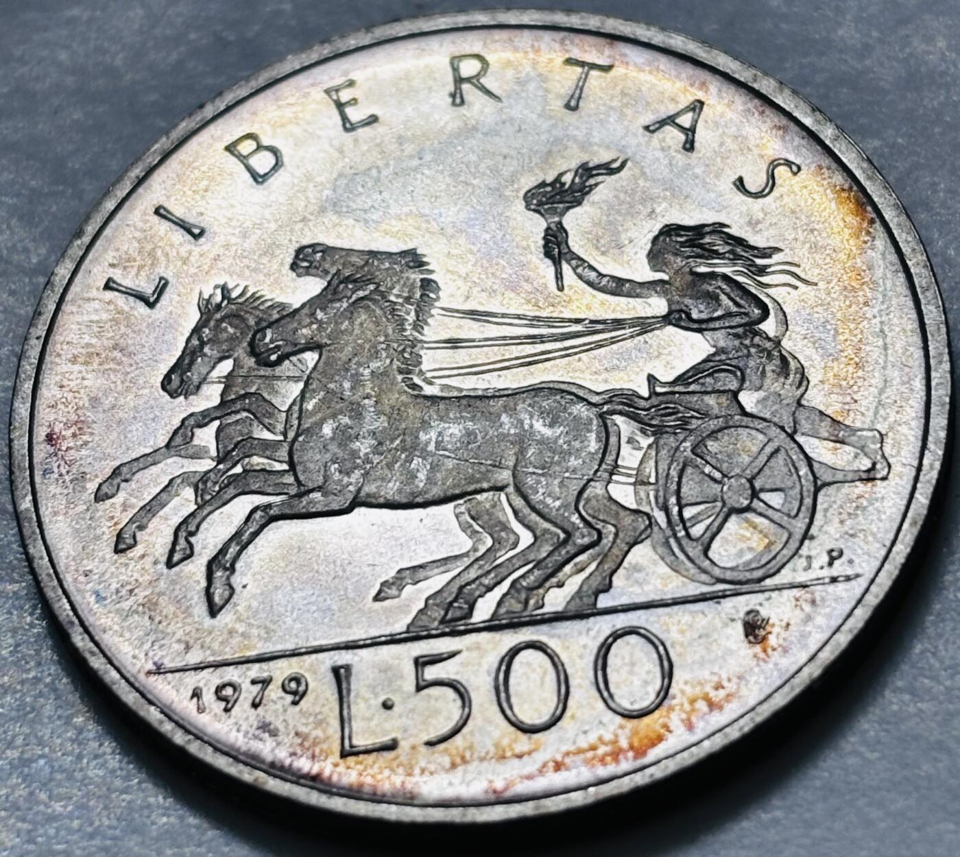 文馨钱币收藏 2026新年第五场（第 291 场）【长期接代拍品】 全新环彩五彩 1979 年圣马力诺 500 里拉银币 11 克