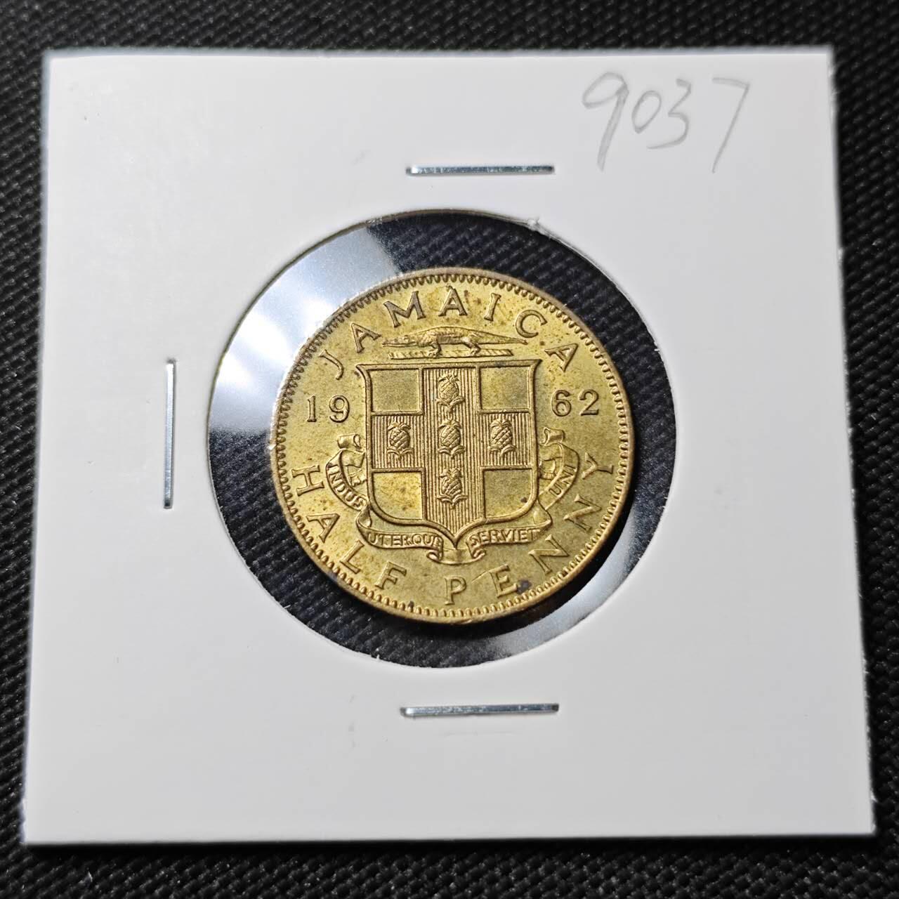 KK钱币收藏小铺  第390期  2月预留时间 周末发货  1962英属牙买加半便士铜币