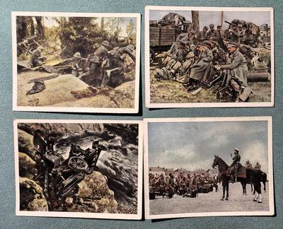 盛世勋华——号角文化勋章邮票专场拍卖第302期 - 德国（1939）1940年代宣传烟卡 4张 世界大战（指一战）