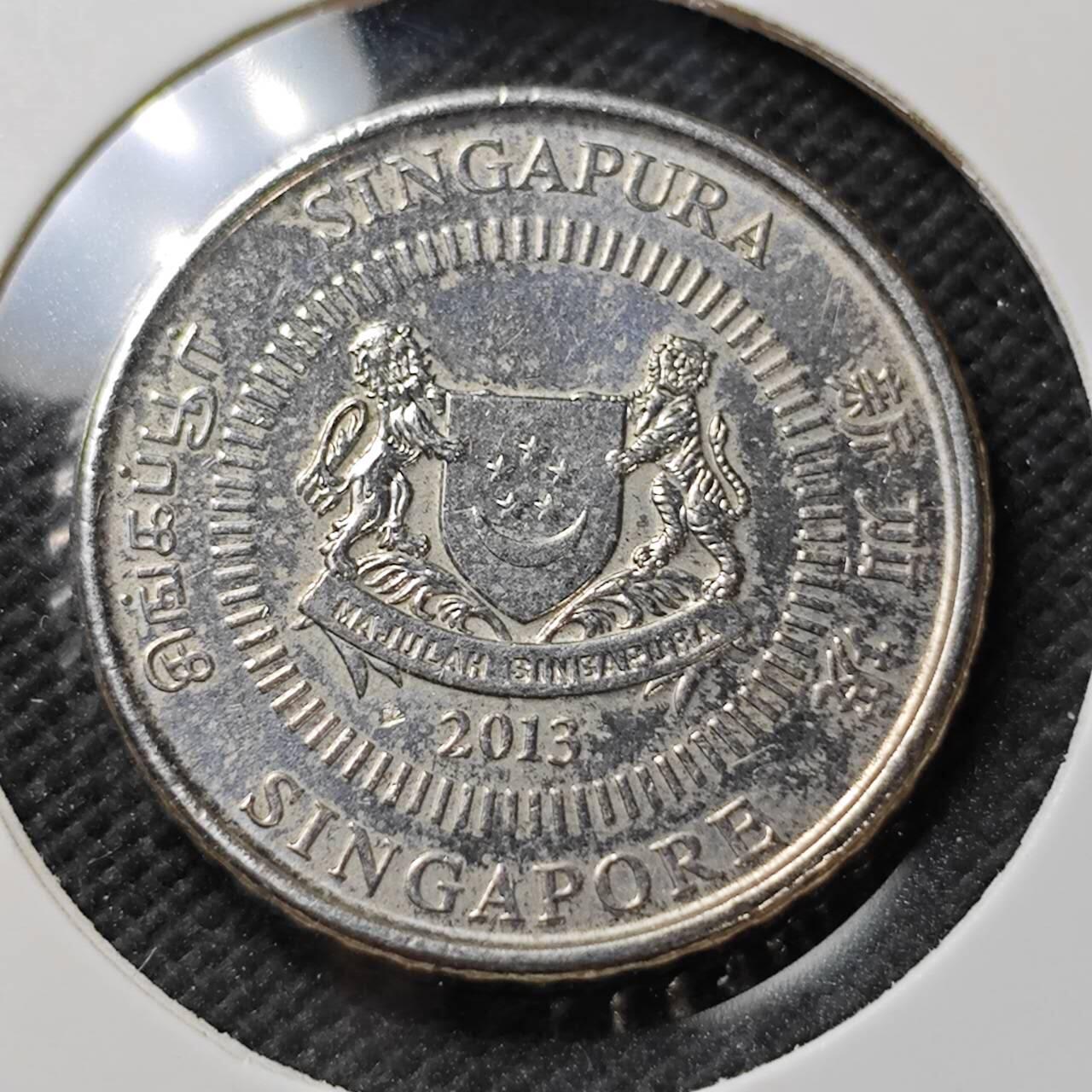 KK钱币收藏小铺  第389期  2月预留时间 周末发货  新加坡5分