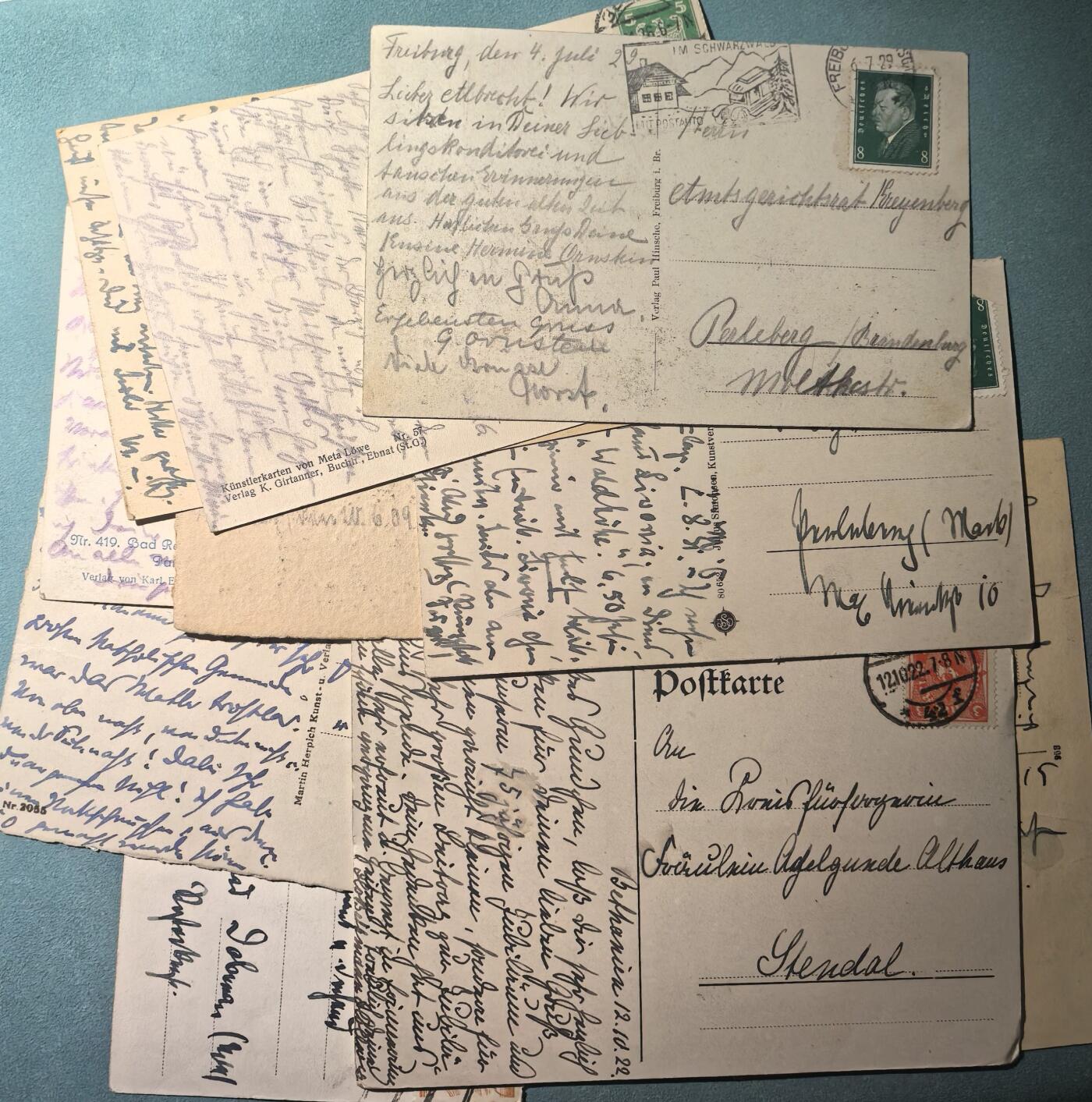 盛世勋华——号角文化勋章邮票专场拍卖第302期 德国（1939）1940年代实寄明信片 10张 全部贴有邮票