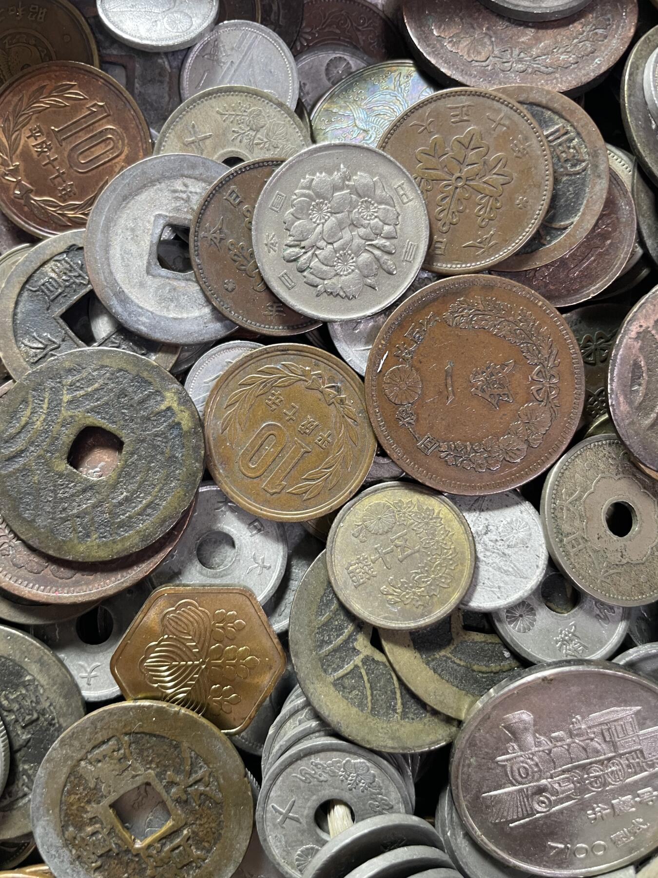 回流0125 日币2.9公斤（5.8斤）烂破币已扔