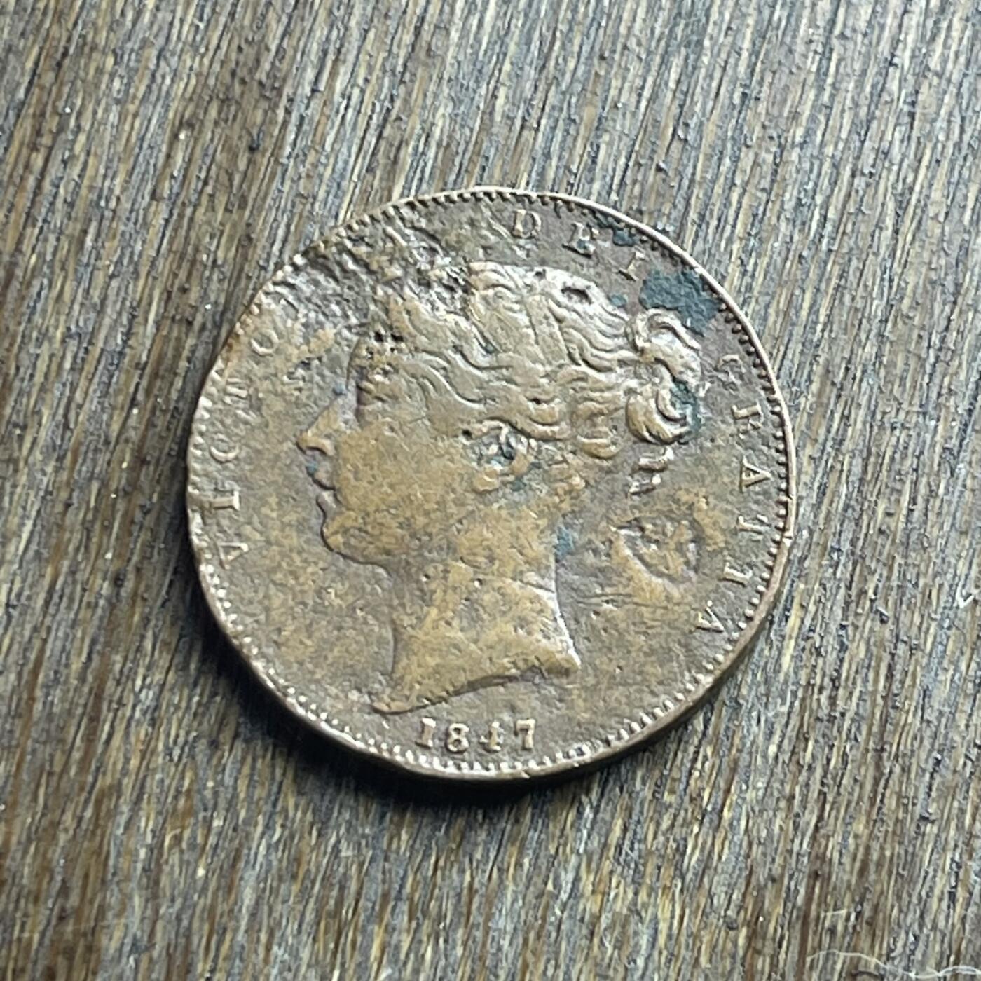 【本场4.12号发货】★第145加场★精品硬币 套币专场 不寄存，200包邮。不满200元，支付5元运费。《接受代拍 代送NGC评级》 47【无寄存】1847 早期 小维头 1法新 铜币