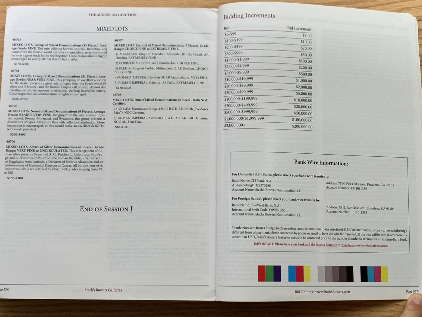 《竞宝斋》第462场 周日，周一，2场连拍 （全场包邮）欢迎送拍 SBP 2021世界钱币拍卖目录 大开本全彩印 厚达576页 重达2公斤
