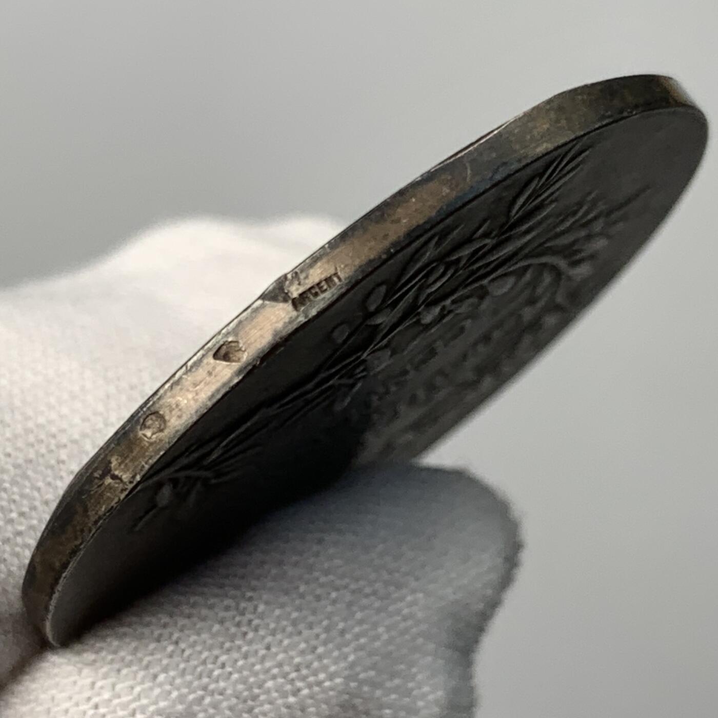 掌中浮雕-藏着的欧洲第051场 法国百年纪念银章，33.7mm，16.54g